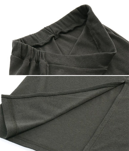 バック スリット リブ ロング スカート 852-5885