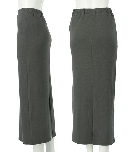 バック スリット リブ ロング スカート 852-5885