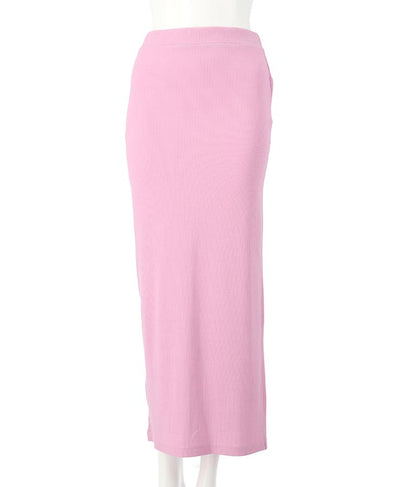 バック スリット リブ ロング スカート 852-5885