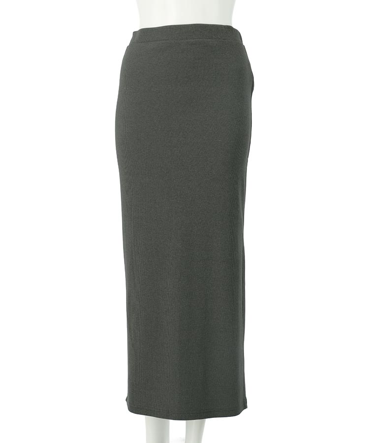 バック スリット リブ ロング スカート 852-5885