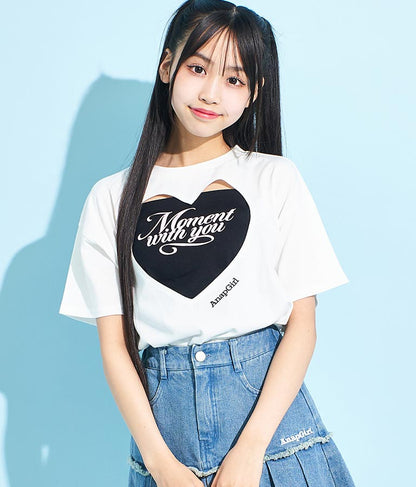 ハートアキ Tシャツ × ロゴ キャミソール SET 918-7493