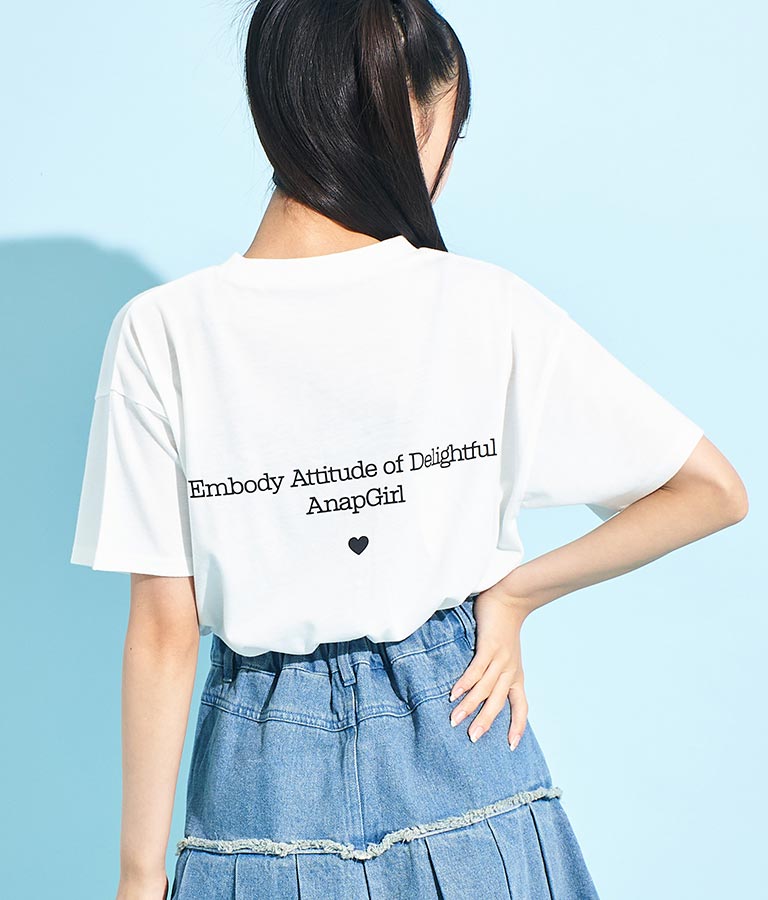 ハートアキ Tシャツ × ロゴ キャミソール SET 918-7493