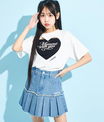 ハートアキ Tシャツ × ロゴ キャミソール SET 918-7493