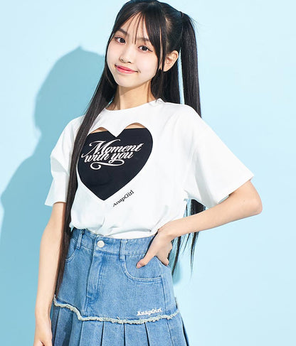 ハートアキ Tシャツ × ロゴ キャミソール SET 918-7493