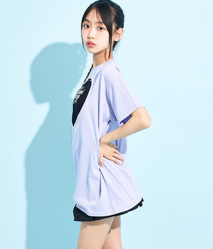 ハートアキ Tシャツ × ロゴ キャミソール SET 918-7493