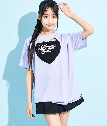 ハートアキ Tシャツ × ロゴ キャミソール SET 918-7493
