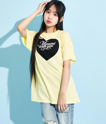 ハートアキ Tシャツ × ロゴ キャミソール SET 918-7493
