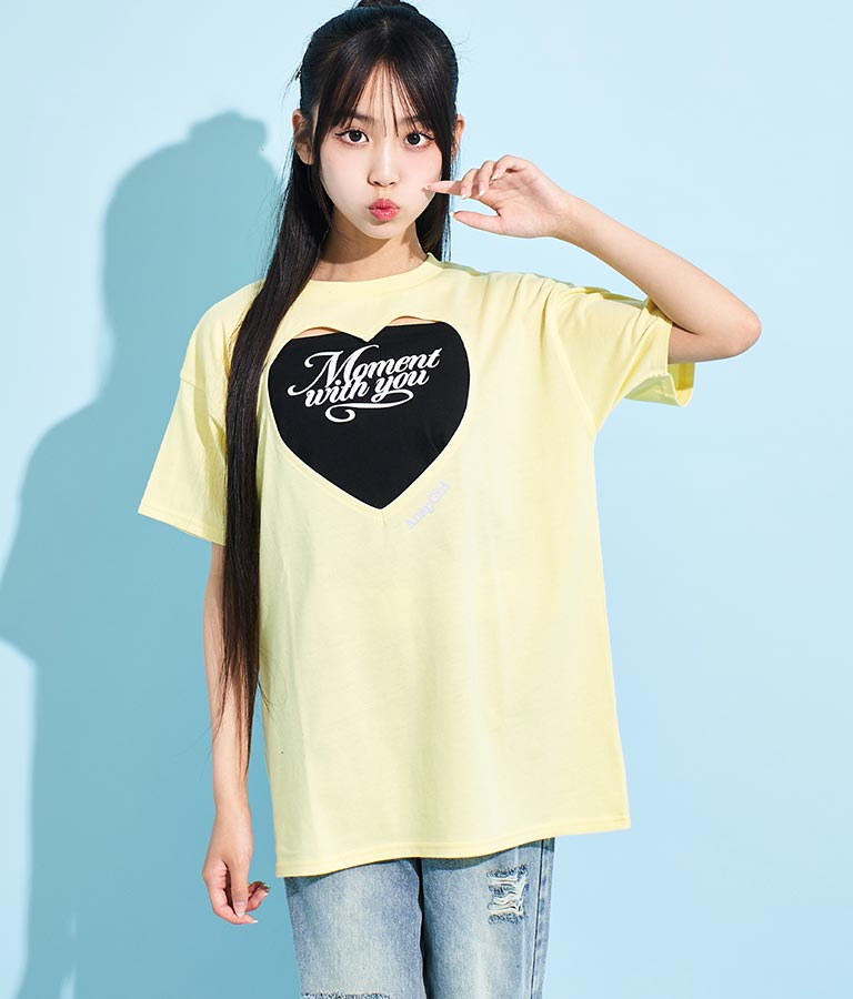 ハートアキ Tシャツ × ロゴ キャミソール SET 918-7493