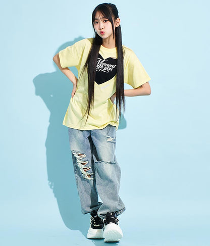 ハートアキ Tシャツ × ロゴ キャミソール SET 918-7493