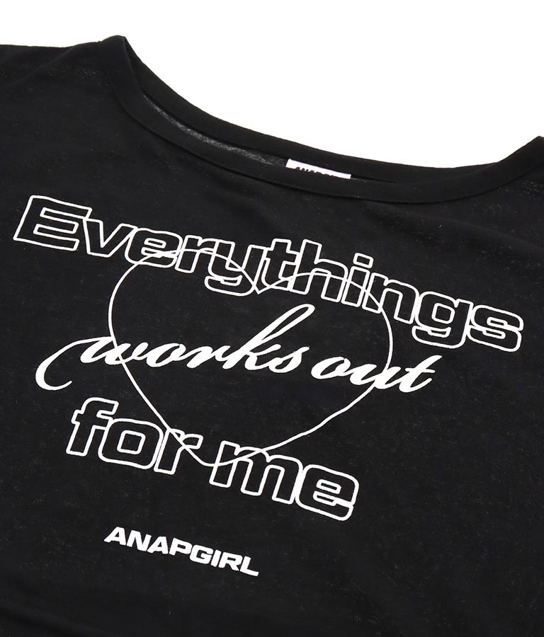 シアー トップス × ロゴ 柄 タンク ワンピース SET 918-7498