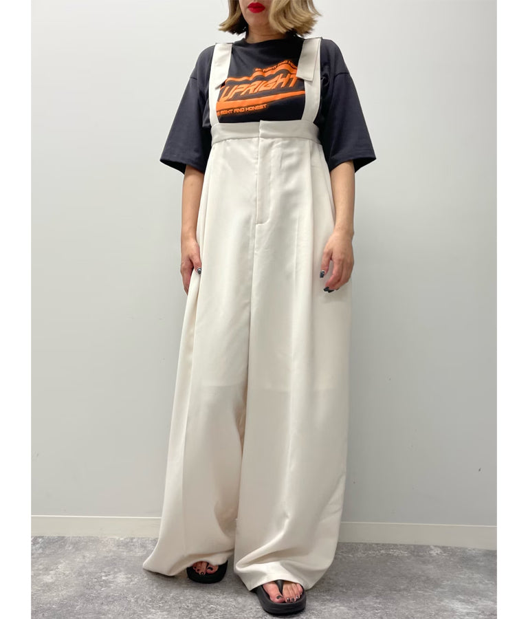 ベルト デザイン ワイド サロペット 797-9147