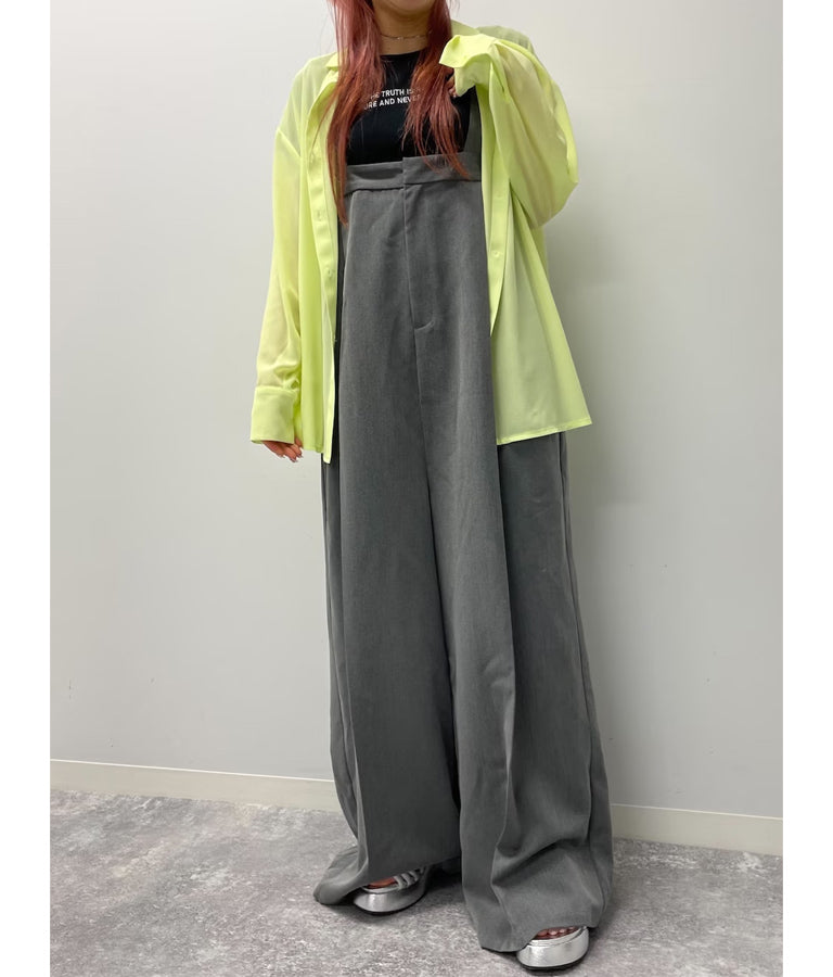 ベルト デザイン ワイド サロペット 797-9147