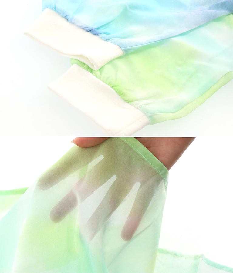 タイダイ シアー カーデ × Tシャツ セット 918-7370