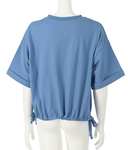 サイド リボン ホログラム プリント Tシャツ 913-7371