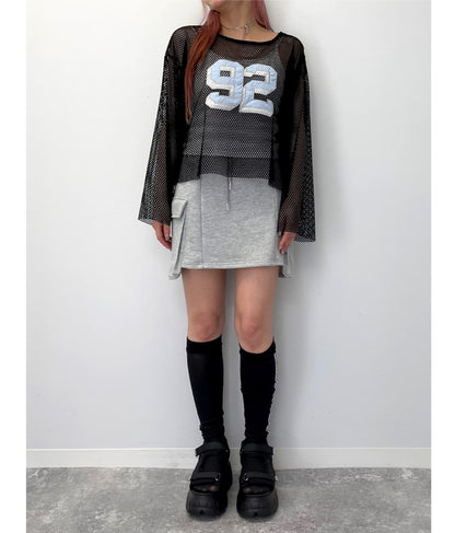 メッシュ ナンバリング トップス 793-9164