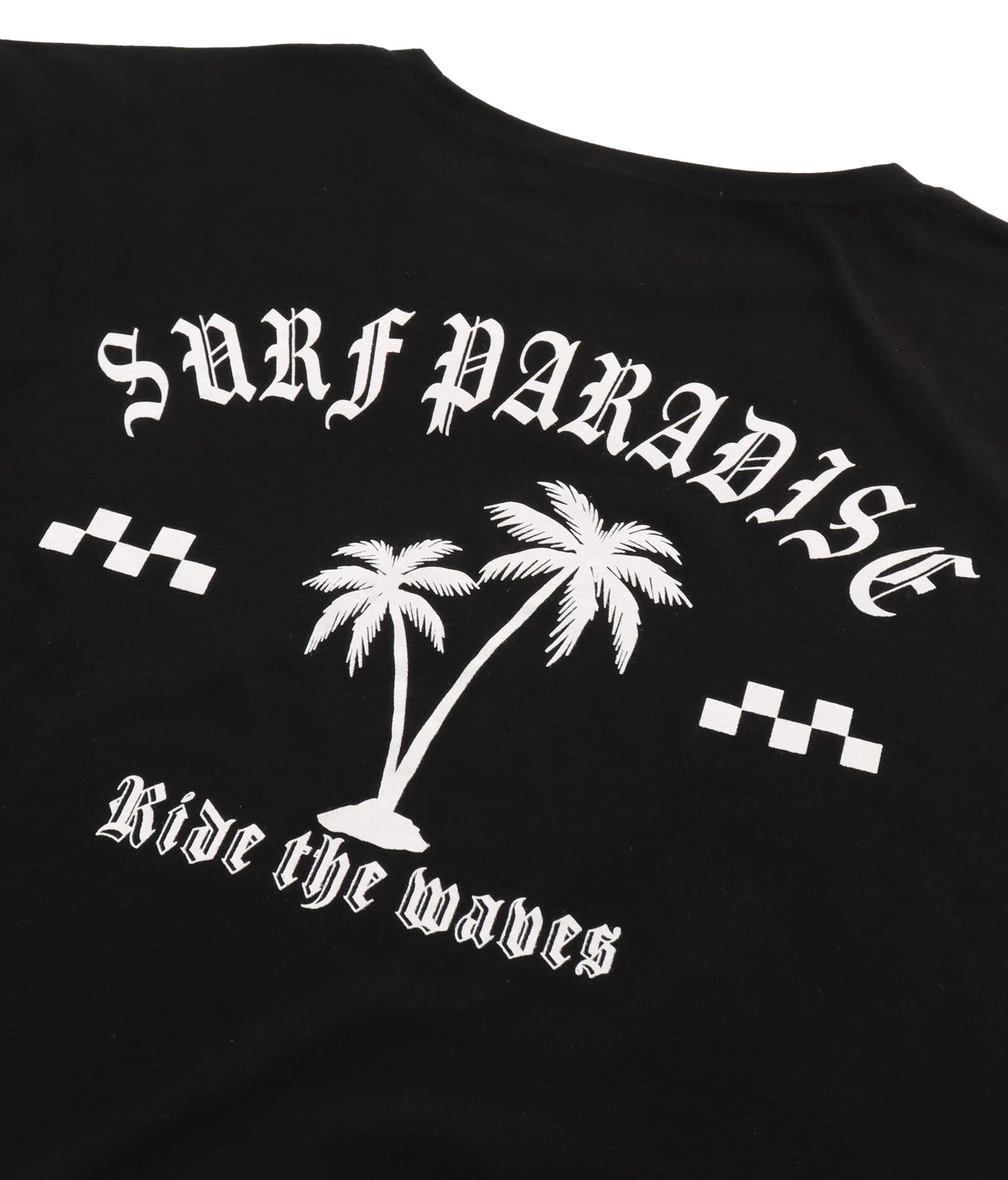 パームツリー チェッカーデザイン ビッグ 半袖 Tシャツ 853-5866