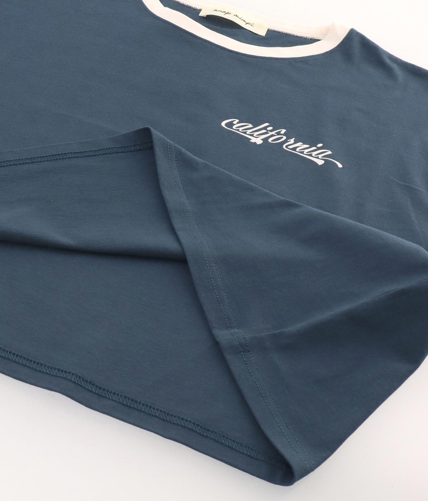 国旗 プリント コットン リンガー Tシャツ 853-5858