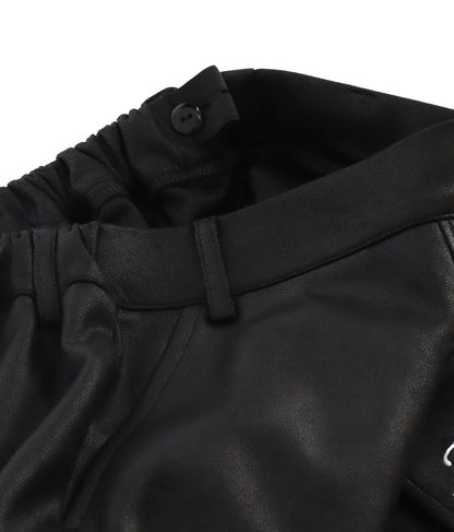 フェイクレザー カーゴ ロング スカート 911-7347