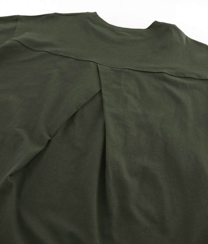 タック 裾ラウンド ロング Tシャツ 153-5579