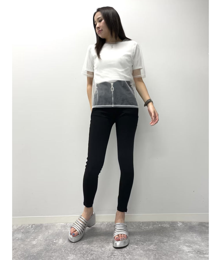 チュール × テレコ リブ Tシャツ セット 793-9170