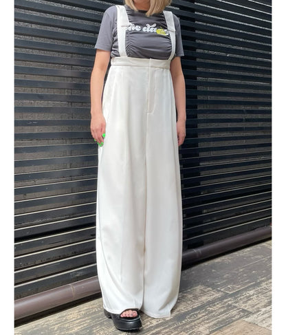 ベルト デザイン ワイド サロペット 797-9147