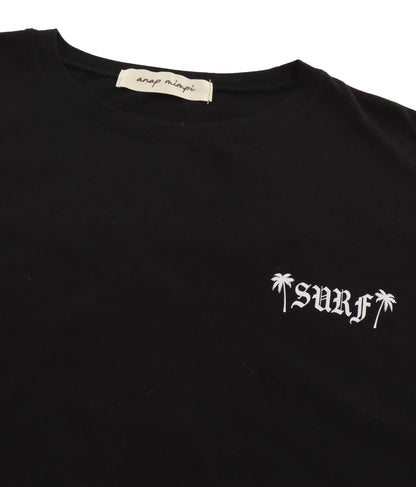 パームツリー チェッカーデザイン ビッグ 半袖 Tシャツ 853-5866