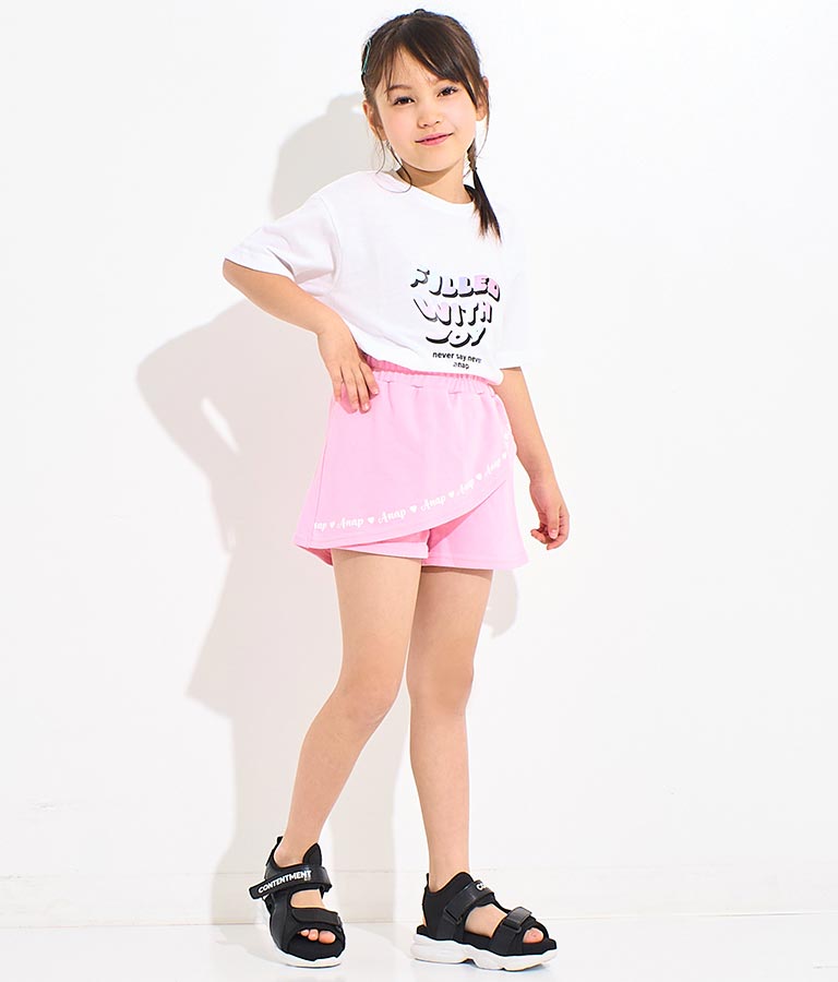 ミニ 裏毛 デザイン スカパン 421-3322