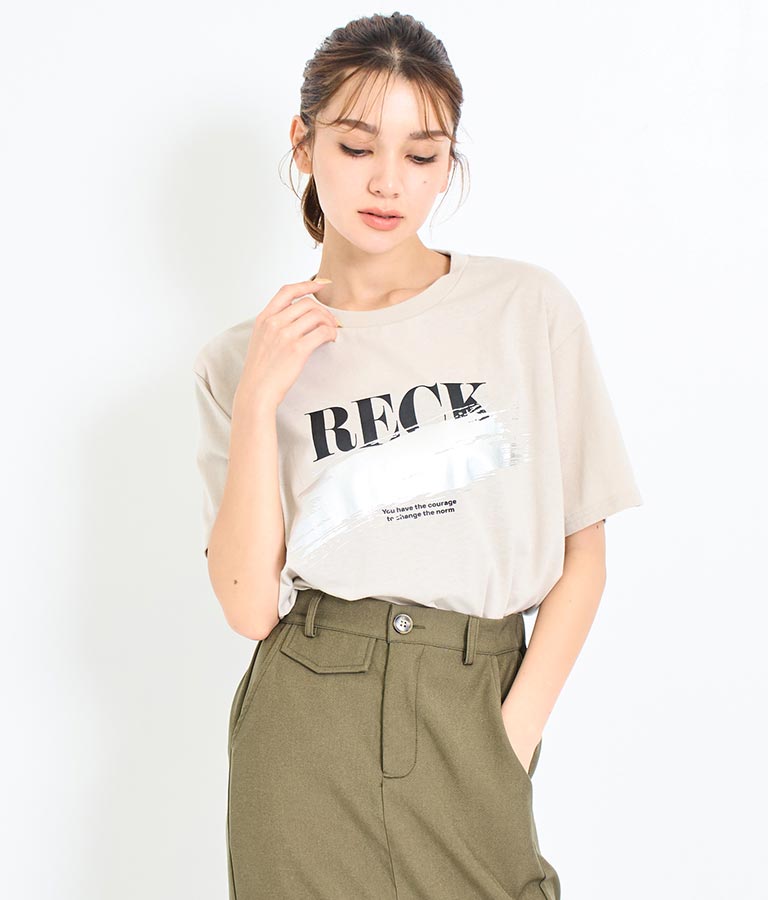 箔ペイント プリント Tシャツ 793-9171