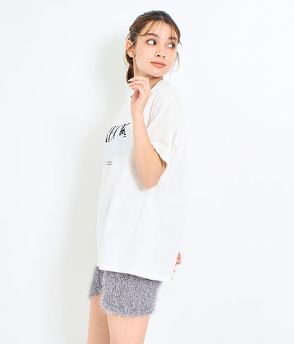 箔ペイント プリント Tシャツ 793-9171