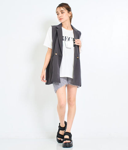 箔ペイント プリント Tシャツ 793-9171