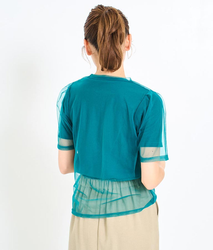 チュール × テレコ リブ Tシャツ セット 793-9170