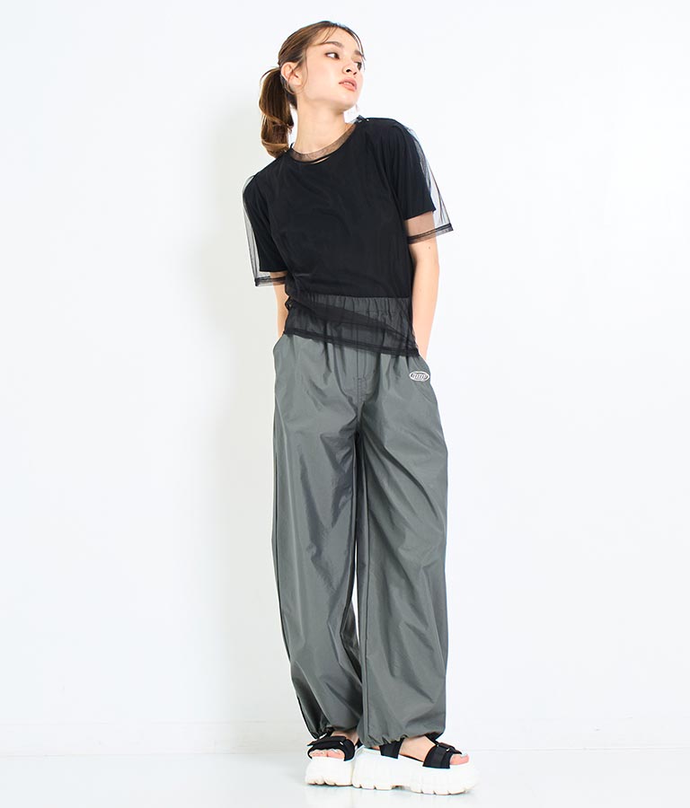 チュール × テレコ リブ Tシャツ セット 793-9170
