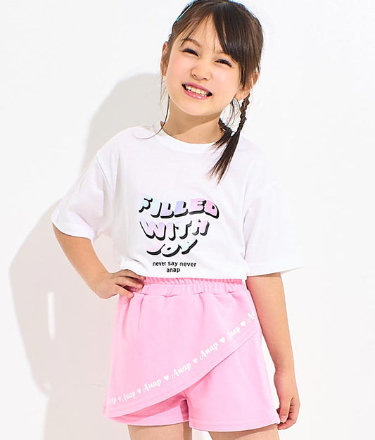 星 ネックレス付 転写 ビッグ Tシャツ 423-3302