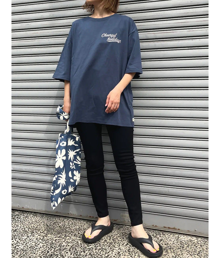 アート フラワー柄 リネンタッチ トート バッグ 859-5899