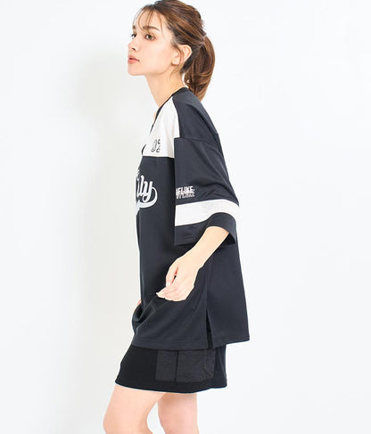 ユニフォーム オーバーサイズ Tシャツ 793-9163