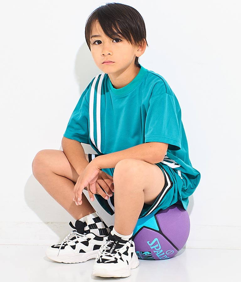 速乾 スポーティ ライン ハーフ パンツ 422-3272