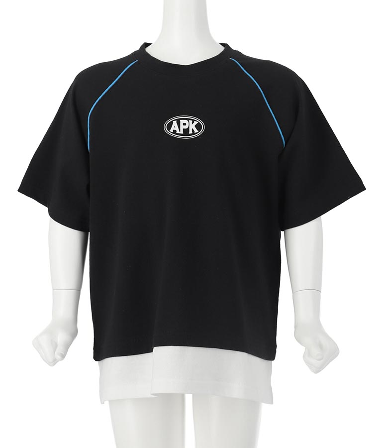 カラー パイピング ラグラン Tシャツ  【セットアップ着用可】 423-3312