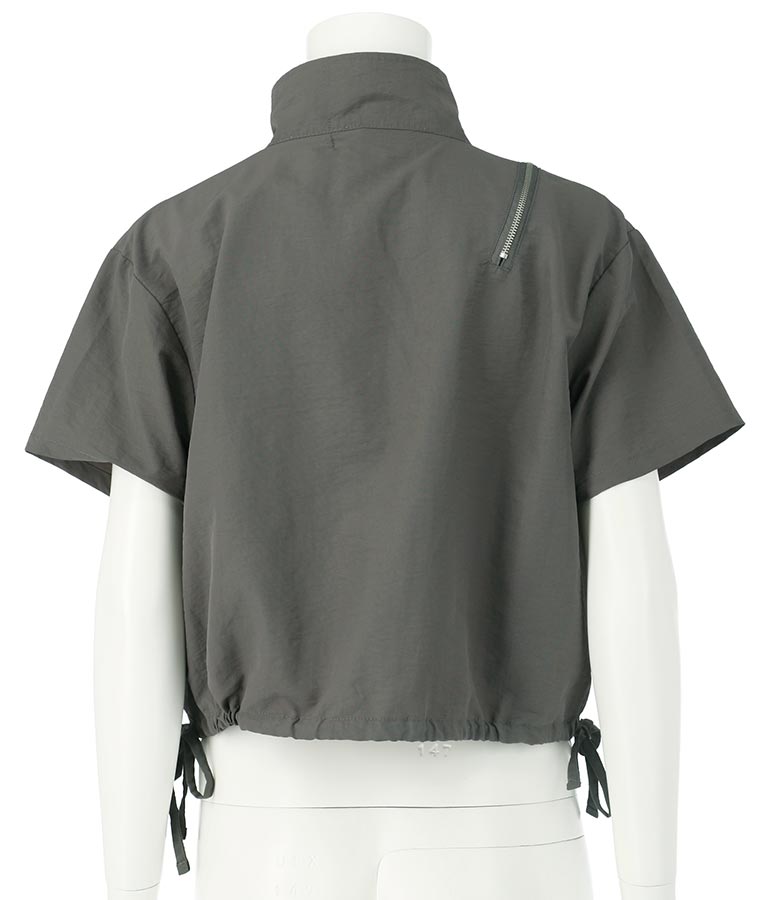 【ティーンズライン】肩 ジップ 付 ナイロン ブルゾン （M､Lサイズ展開） 【セットアップ着用可】 915-7538