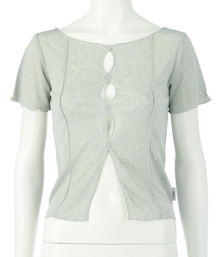 【ティーンズライン】2WAY シアー トップス （M､Lサイズ展開）