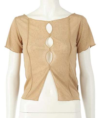 【ティーンズライン】2WAY シアー トップス （M､Lサイズ展開） 913-7548