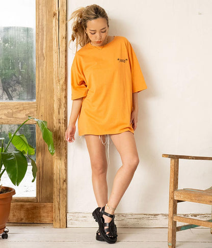 パームツリー チェッカーデザイン ビッグ 半袖 Tシャツ 853-5866