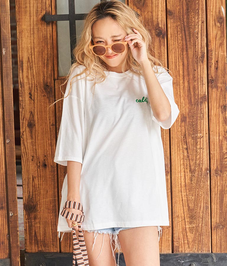 BUS フォトプリント ビッグ Tシャツ 853-5859