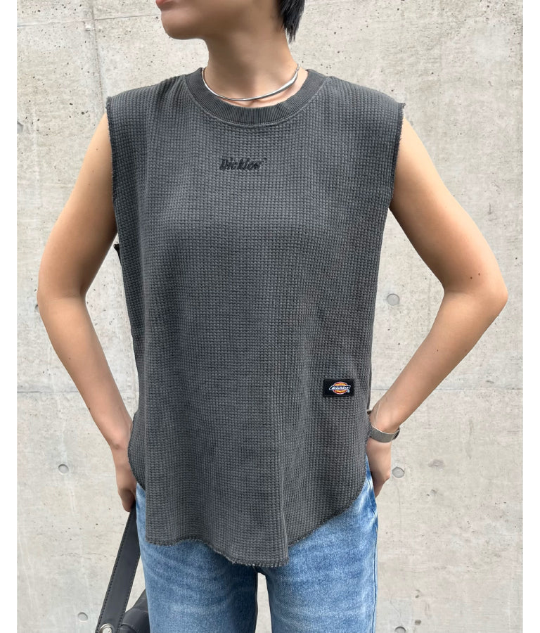 別注 DICKIES ワッフル ノースリーブ トップス 793-9078