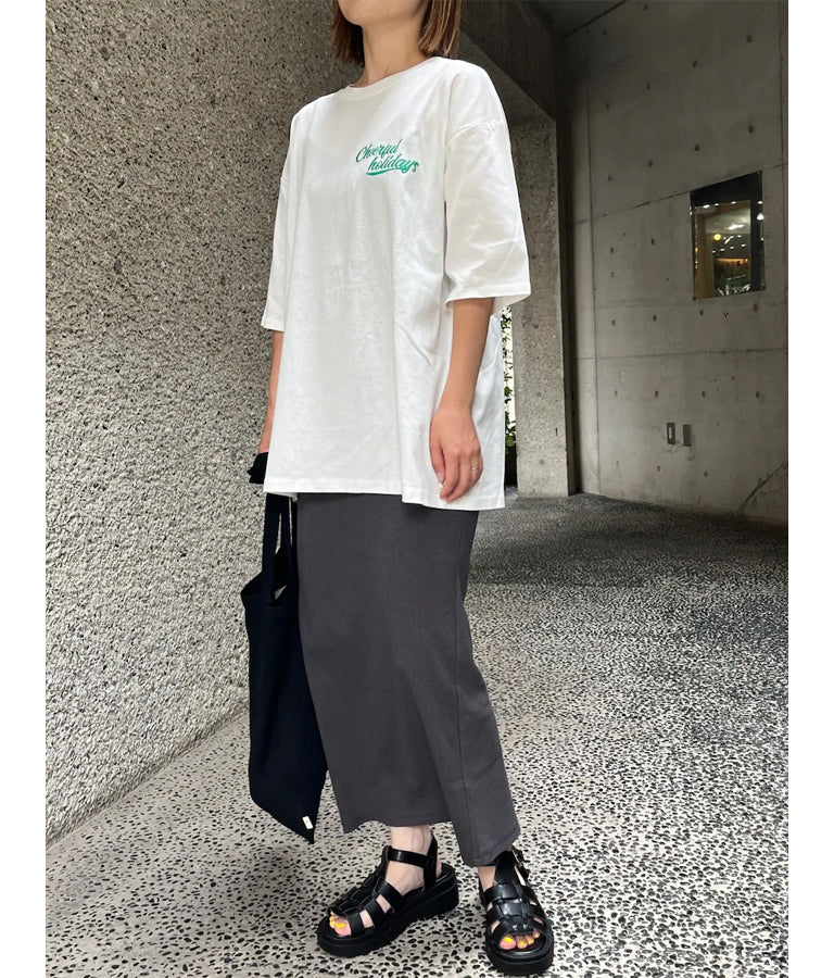 バック スリット リブ ロング スカート 852-5885