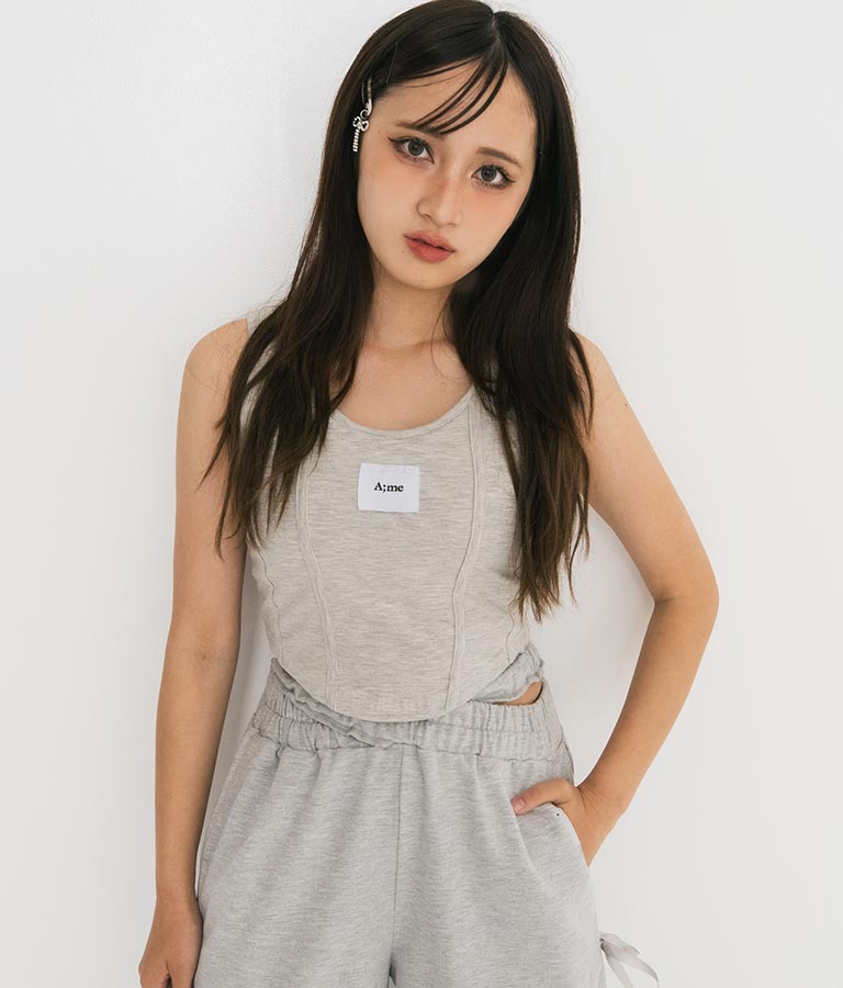 【ティーンズライン】カップ付 コルセット ビスチェ （M､Lサイズ展開） 913-7542