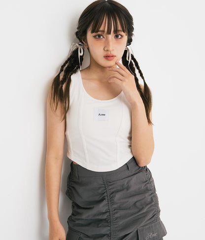 【ティーンズライン】カップ付 コルセット ビスチェ （M､Lサイズ展開） 913-7542