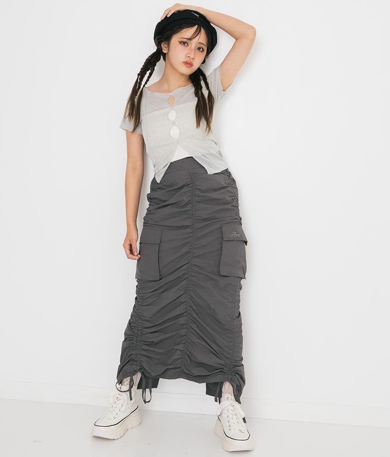 【ティーンズライン】2WAY シアー トップス （M､Lサイズ展開） 913-7548