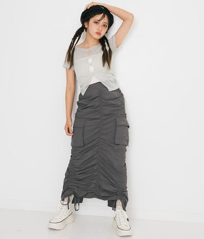 【ティーンズライン】2WAY シアー トップス （M､Lサイズ展開） 913-7548