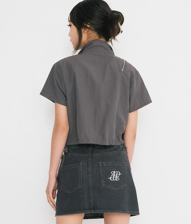 【ティーンズライン】肩 ジップ 付 ナイロン ブルゾン （M､Lサイズ展開） 【セットアップ着用可】 915-7538