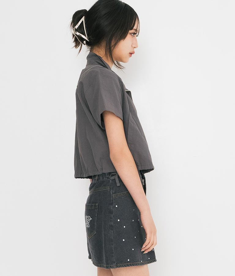 【ティーンズライン】肩 ジップ 付 ナイロン ブルゾン （M､Lサイズ展開） 【セットアップ着用可】 915-7538